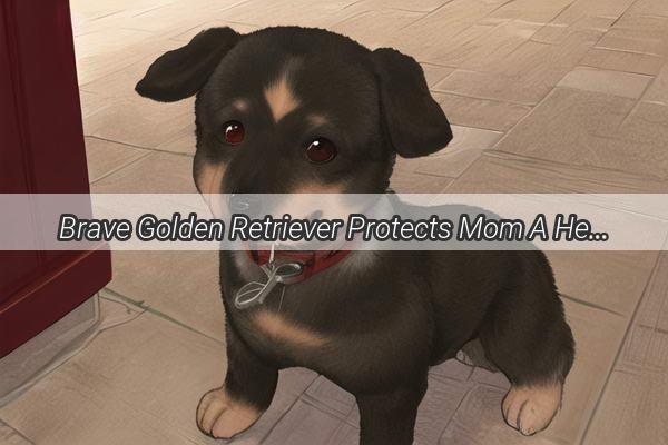 Brave Golden Retriever Protects Mom A Heartwarming Tale of Loyalty and Love